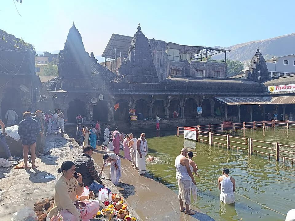 Kushavarta Kund in Trimbak, the symbolic origin of the Godavari river