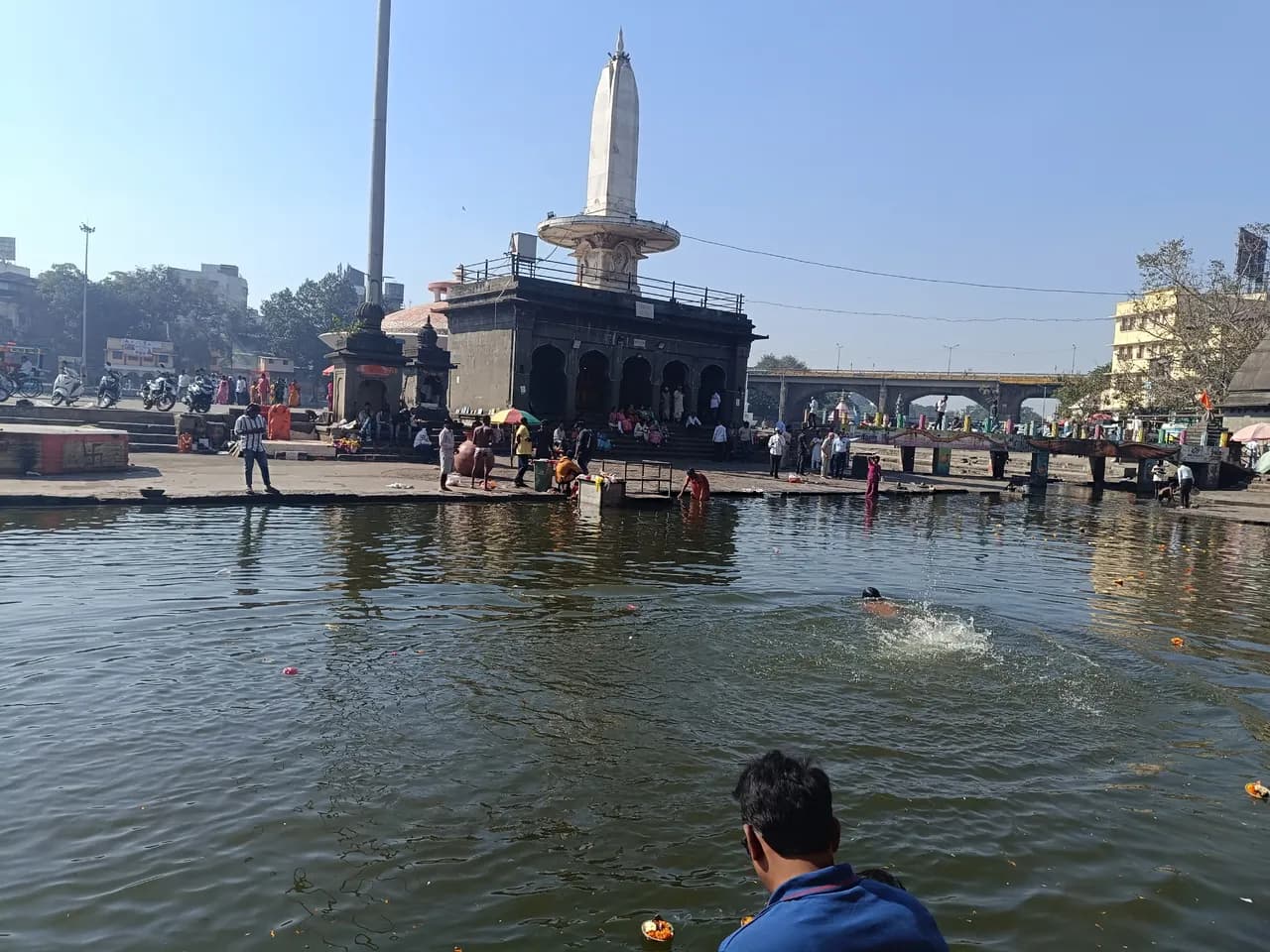 Shri Ram Mandir at Ramkund on the Godavari river in Nashik