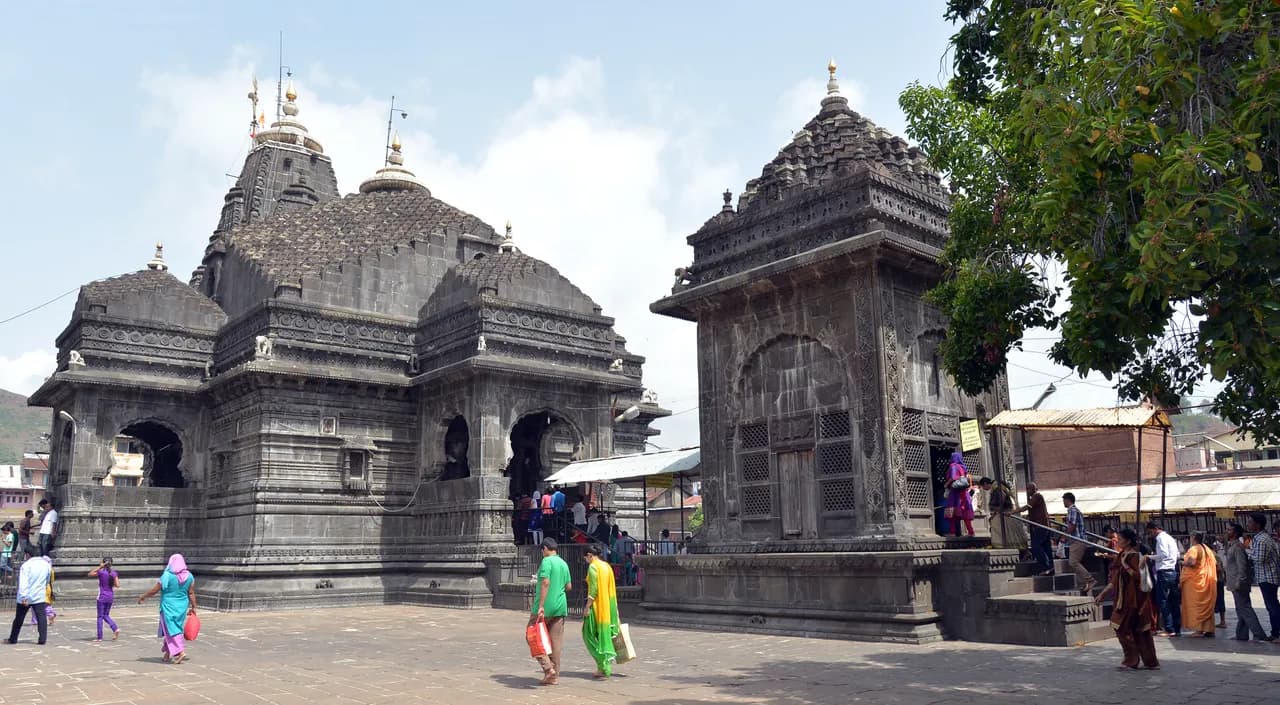 Trimbakeshwar Temple complex in Trimbak, Nashik district, Maharashtra